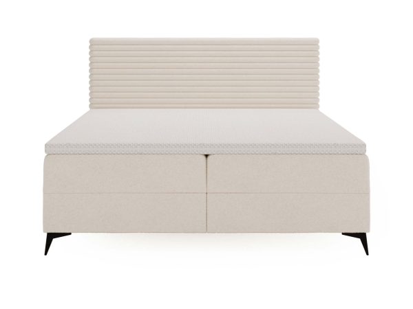 Białe Designerskie Łóżko do Sypialni LILIA