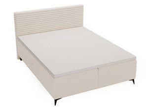 Miniaturka 20 - Łóżko kontynentalne kremowe ujęcie perspektywiczne