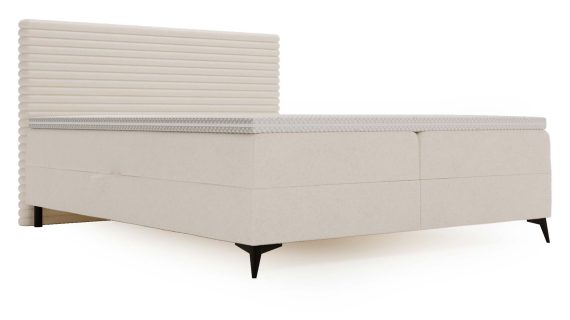 Miniaturka 21 - Białe Designerskie Łóżko do Sypialni LILIA