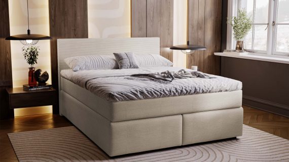 Miniaturka 20 - Klasyczne Tapicerowane Łóżko Sypialniane AVIST