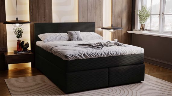 Miniaturka 23 - Klasyczne Tapicerowane Łóżko Sypialniane AVIST