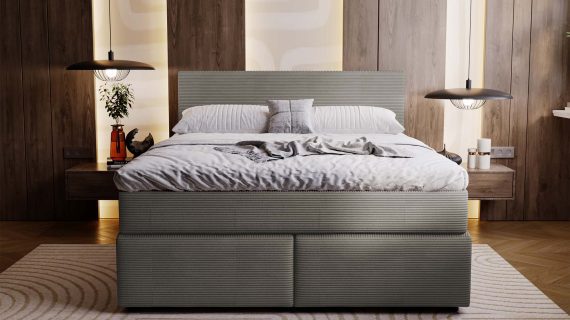 Miniaturka 22 - Klasyczne Tapicerowane Łóżko Sypialniane AVIST