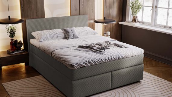 Miniaturka 21 - Klasyczne Tapicerowane Łóżko Sypialniane AVIST