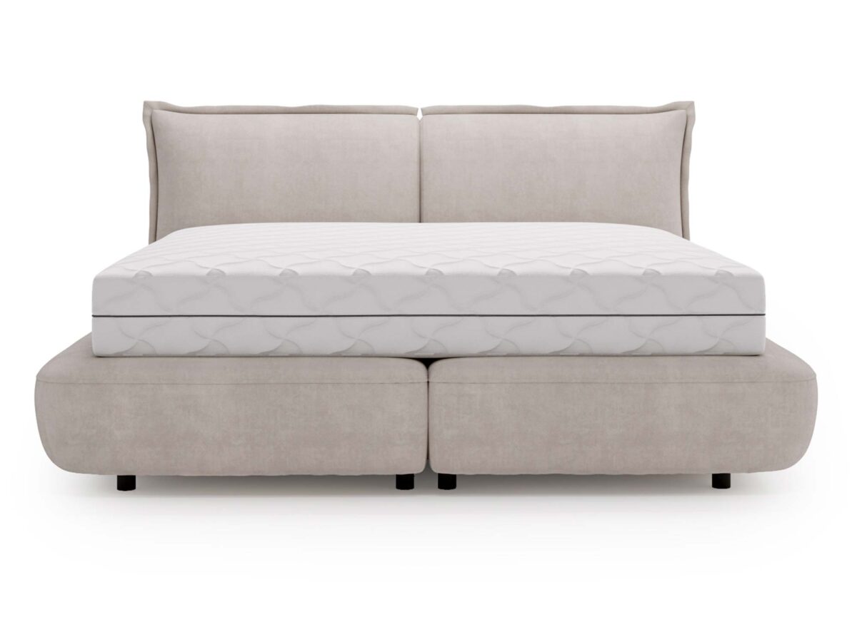 Komfortowe Klasyczne Łóżeczko Tapicerowane do Sypialni MAFIANO