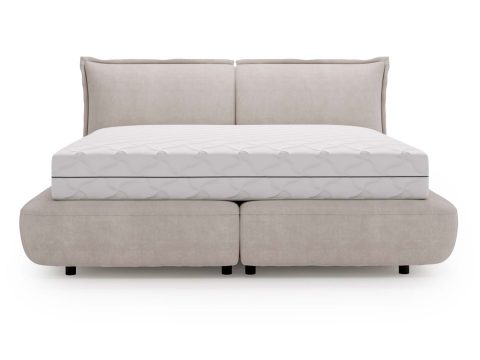 Komfortowe Klasyczne Łóżeczko Tapicerowane do Sypialni MAFIANO