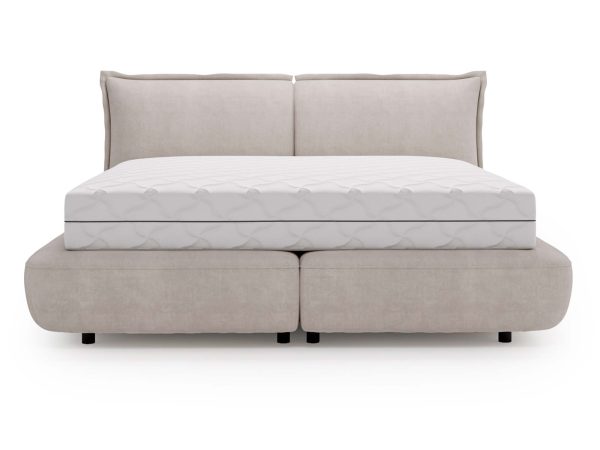 Komfortowe Klasyczne Łóżeczko Tapicerowane do Sypialni MAFIANO