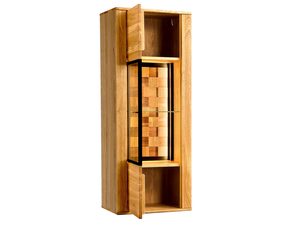 Miniaturka 1 - Witryna z litego drewna dębowego z oświetleniem LED