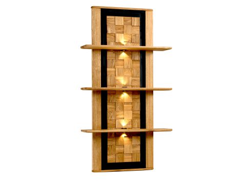 Zestaw półek w stylu loftowym z trzema półkami