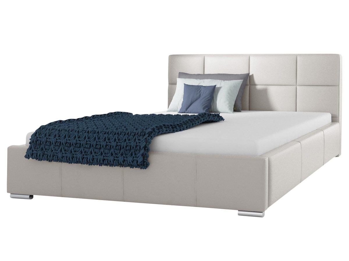 Łóżko do Sypialni z Tapicerowanym Zagłówkiem PUREA