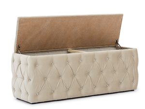 Miniaturka 1 - Pufa pikowana z otwieranym pojemnikiem