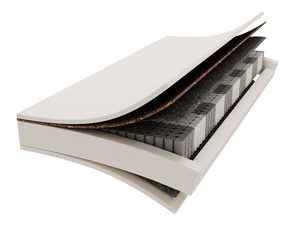 Miniaturka 5 - Przekrój materaca z pianką i sprężynami kieszeniowymi