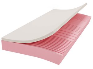 Miniaturka 5 - Warstwy materaca piankowego rozłożone elastyczność widoczna