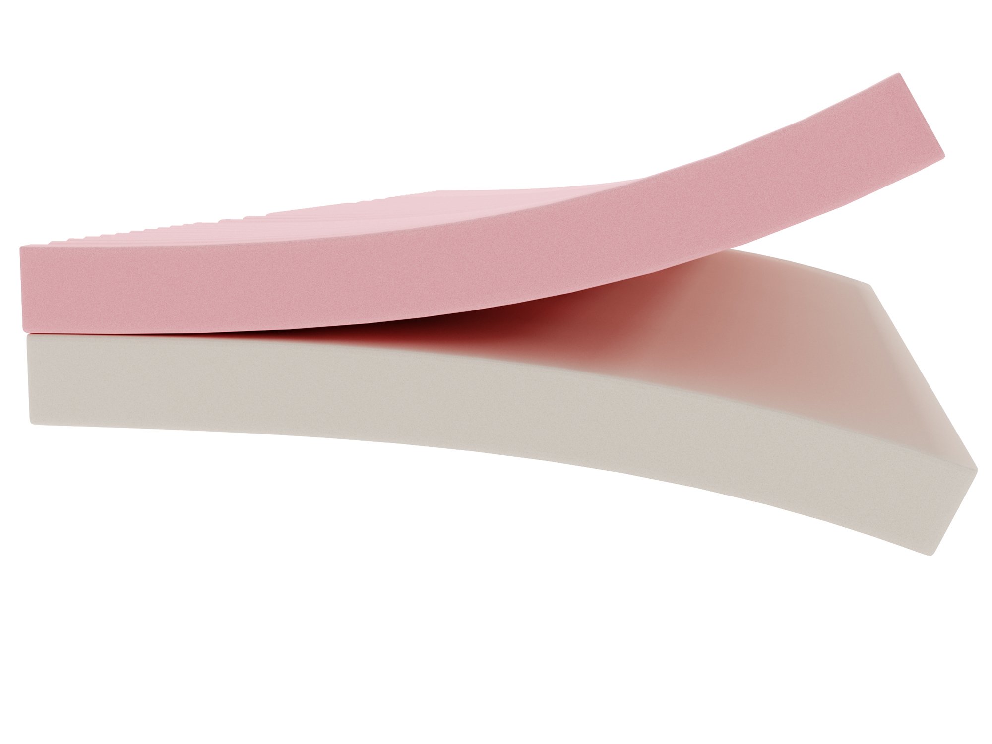 Piankowy materac z profilowaną warstwą i zdejmowanym pokrowcem