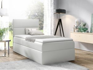 Miniaturka 5 - Białe łóżko z taką samą konstrukcją – czysty, nowoczesny wygląd.