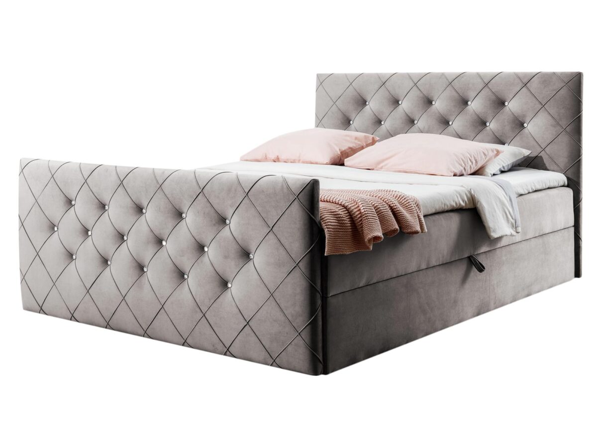 Stylowe Łóżko w Stylu Glamour Diamond Sky