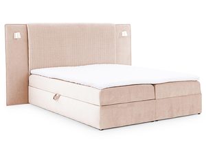 Miniaturka 4 - Tapicerowane łóżko eleganckie z wysokim zagłówkiem