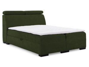 Miniaturka 7 - Łóżko tapicerowane w kolorze zielonym z prostym zagłówkiem – nowoczesne łóżko do sypialni, które dodaje wnętrzu świeżości.