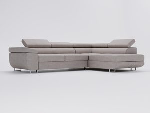 Miniaturka 29 - Jasnoszara sofa narożna z dużą powierzchnią do siedzenia
