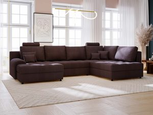 Miniaturka 51 - Czekoladowy narożnik sztruksowy z segmentami do spania