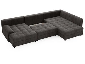 Miniaturka 30 - Grafitowy narożnik modułowy z funkcją przechowywania