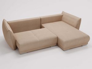 Miniaturka 32 - Cappuccino narożnik z funkcją spania i układem L