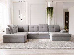 Miniaturka 38 - Jasnoszary narożnik z prostą linią i pikowanymi zagłówkami