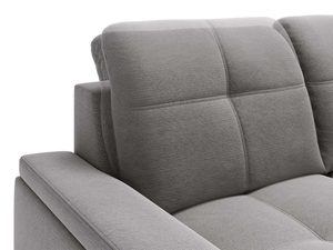 Miniaturka 29 - Zagłówek szary z tapicerką strukturalną i miękkim profilem