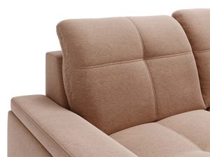 Miniaturka 26 - Zagłówek cappuccino z pionowym przeszyciem i wysokim profilem