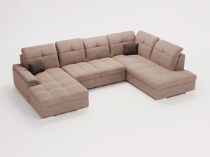 Miniaturka 34 - Narożnik w układzie U z funkcją spania i miękkimi poduchami