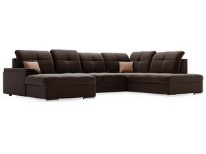 Miniaturka 8 - Narożnik czekoladowy z prostym bokiem i wyraźnym zagłówkiem