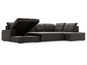 Miniaturka 19 - Narożnik grafitowy z otwartym pojemnikiem i funkcją relaksu