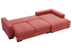 Miniaturka 16 - Narożnik łososiowy rozkładany z miękkimi modułami i niskim bokiem