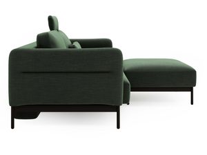 Miniaturka 8 - Zielony narożnik z prostym bokiem i metalową podstawą