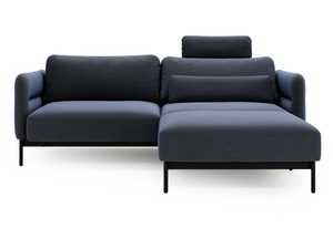 Miniaturka 3 - Dwukolorowy narożnik granatowo-niebieski z czarnymi nogami