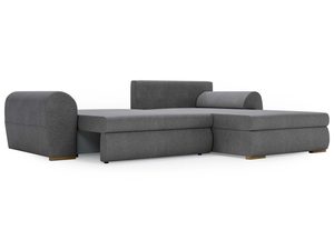 Miniaturka 18 - Nowoczesny narożnik szary z geometryczną linią i pikowaną strukturą