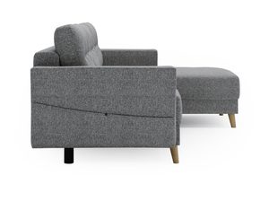 Miniaturka 12 - Sofa z bocznym szezlongiem w grafitowym odcieniu