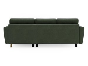 Miniaturka 30 - Tylna część zielonej sofy z gładkim wykończeniem