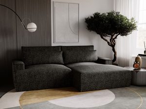 Miniaturka 12 - Ciemnobrązowa sofa z komfortowym siedziskiem i eleganckim detalem