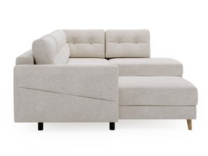 Miniaturka 8 - Jasny narożnik z wysokim oparciem i komfortowym siedziskiem