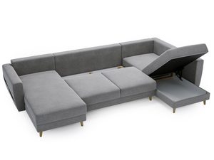 Miniaturka 22 - Jasnoszary narożnik z mechanizmem rozkładania