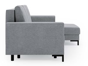 Miniaturka 20 - Tył narożnika jasnoszarego z tapicerką i nowoczesną ramą