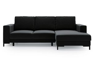 Miniaturka 4 - Narożnik czarny z funkcjonalnym bokiem i prostą konstrukcją