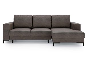 Miniaturka 6 - Ciemnobrązowy narożnik z dwoma poduszkami oparciowymi i klasyczną formą