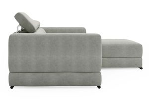 Miniaturka 15 - Narożnik jasnoszary z oparciem i podłokietnikiem