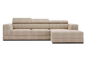 Miniaturka 5 - Narożnik piaskowy z szerokim siedziskiem i eleganckim wykończeniem