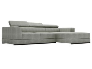 Miniaturka 4 - Szary narożnik z pikowanym siedziskiem i prostą linią