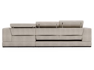 Miniaturka 18 - Beżowa sofa z segmentami i regulowanym zagłówkiem