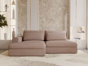 Miniaturka 38 - Beżowa sofa modułowa z szerokimi poduszkami do nowoczesnego salonu