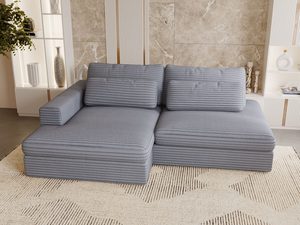 Miniaturka 52 - Sofa szara w stylizacji skandynawskiej z grubą tapicerką