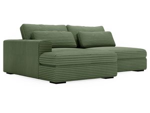 Miniaturka 9 - Sofa zielona z podłokietnikiem, moduł tapicerowany do stylowych wnętrz